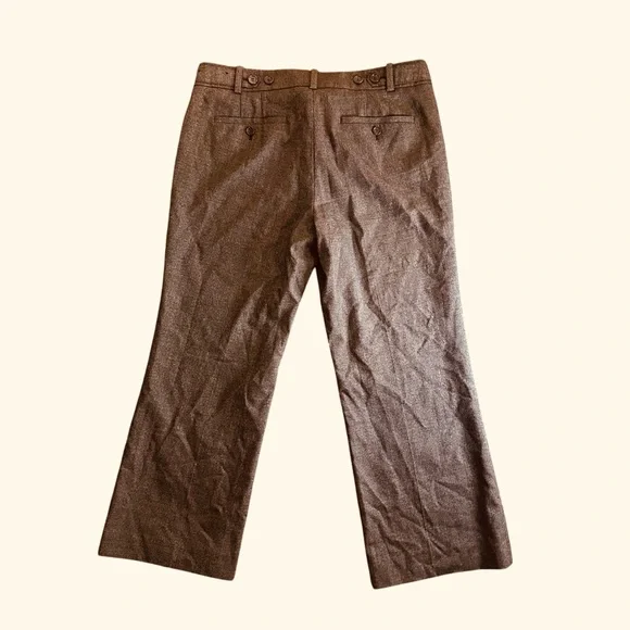 Ann Taylor brown virgin wool blend trouser pants Size 12 - Picture 8 of 13